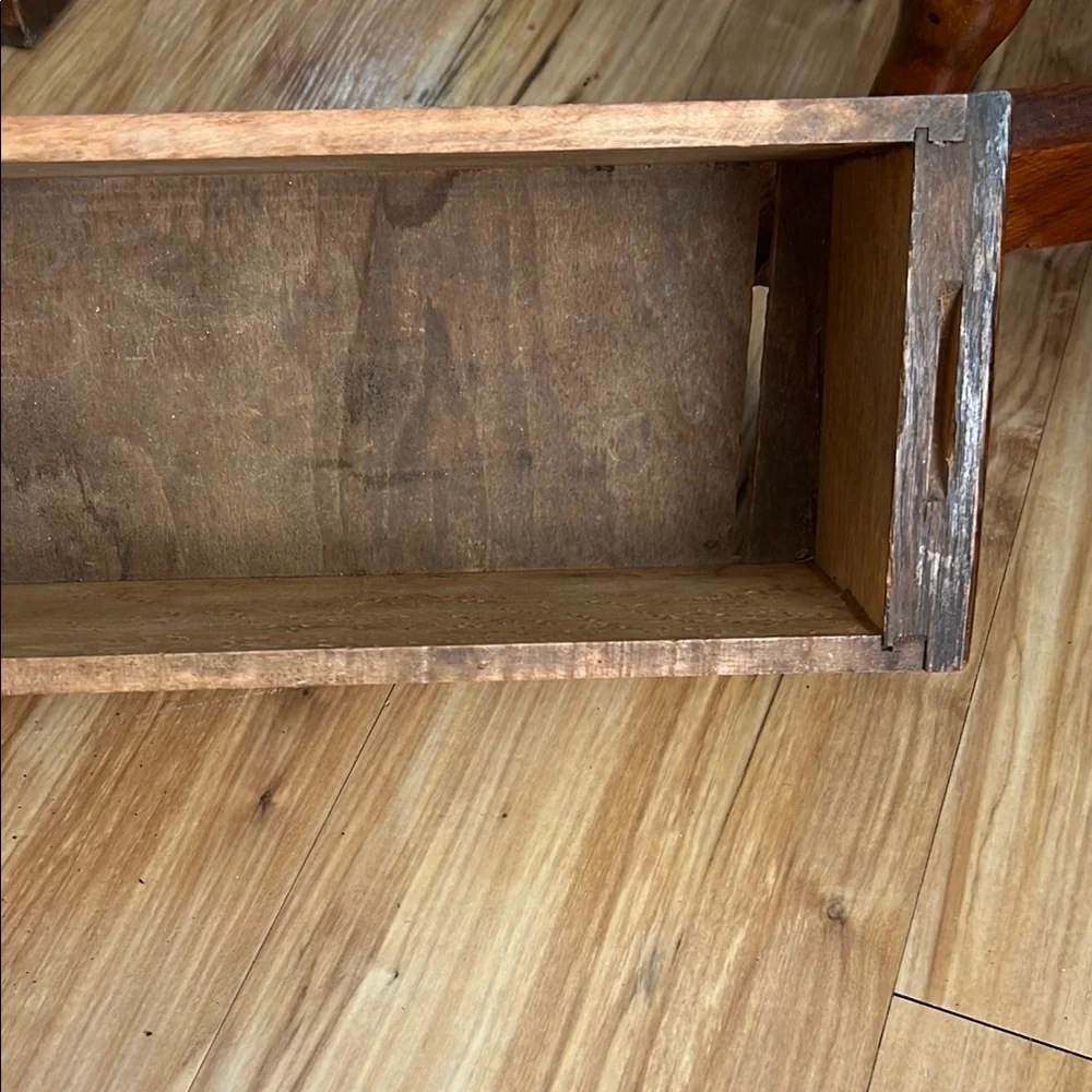 Carved Wooden Drawer with Ornate Design